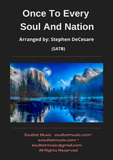 Once To Every Soul And Nation SATB choral sheet music cover